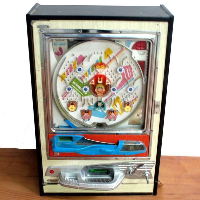 JAPANESE PACHINKO MACHINE: - by Sankyo. 32 1/2" x 21 3/4" x 9"