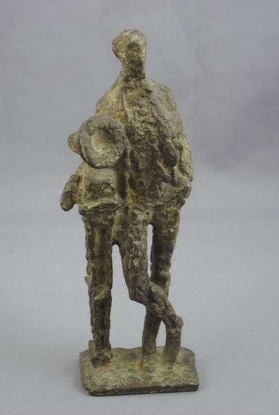 BRONZE EDISON AWARD: - figure of Thomas Edison sculpted by Pieter d'Hont (1917-1997), Netherlands. Given as Edison Award for Music. Height: 8 3/4 in.