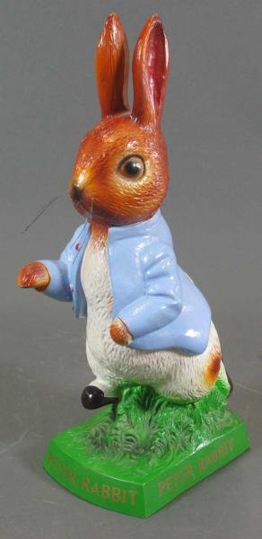 BESWICK BEATRIX POTTER PETER RABBIT STORE DISPLAY: painted vulcanized rubber "Peter Rabbit", Frederick Warne & Co. Ltd. Publishers. Height: 16.5 in.