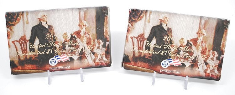 2007 GENUINE US MINT PRESIDENTIAL $1 PROOF SET: Winner shall receive (1) set precisely resembling the set shown here. Buyer shall receive one (1) 2007 Genuine US Mint Presidential $1 Proof Set R.R (KVKN T)