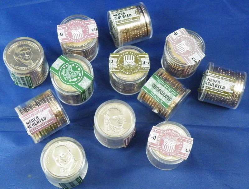 WORLD RESERVE PRESIDENTIAL DOLLARS UNCIRCULATED R: Winner shall receive (1) Roll picked at random. WORLD RESERVE PRESIDENTIAL DOLLARS UNCIRCULATED ROLL LB (KVMM LB)