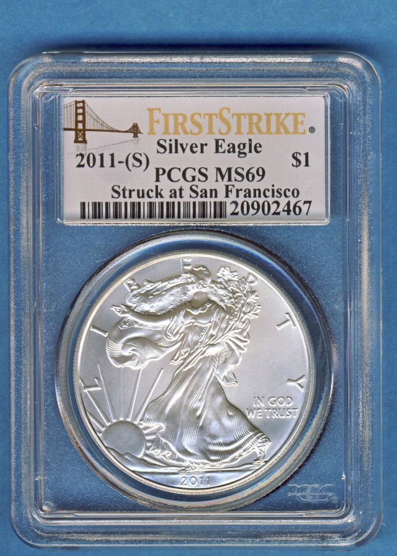 2011-S SILVER EAGLE BRIDGE LABEL PCGS MS69 FIRST : We are proud to tell you that in over 50,000 transactions spanning more than a decade, we have 100% customer satisfaction. But why? The answer is simple: we almost always answer our toll free number!