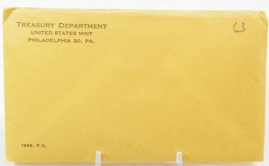 1963 SEALED UNITED STATES PROOF SET: One of our biggest clients and most active consignors has been trading proof sets like crazy into pre-1933 certified gold products. That leaves us with a huge mound of proof sets from 1951-1964, and t