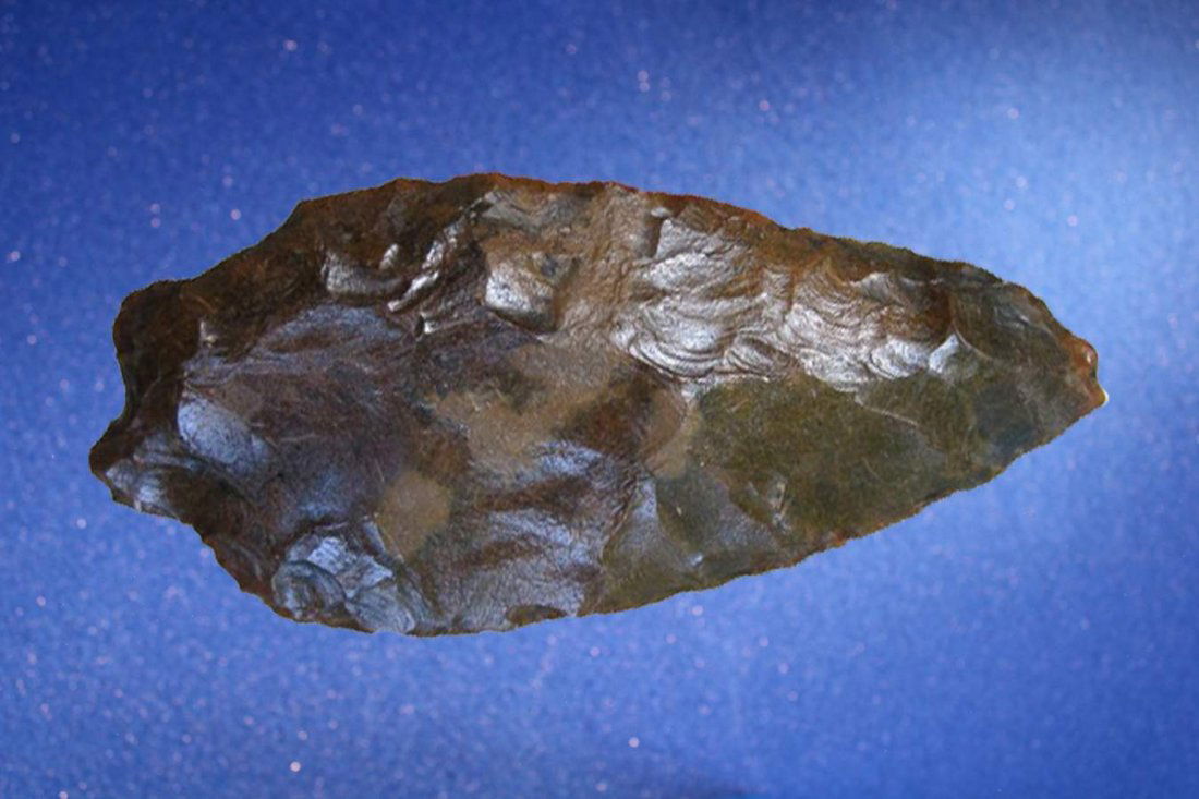4 ½ INCH HAMILTON: Found in Lee County Georgia, Flint River Polished Chert.
