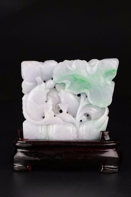 Natual A Grade Jadeite Carved Display. (1 of 9)