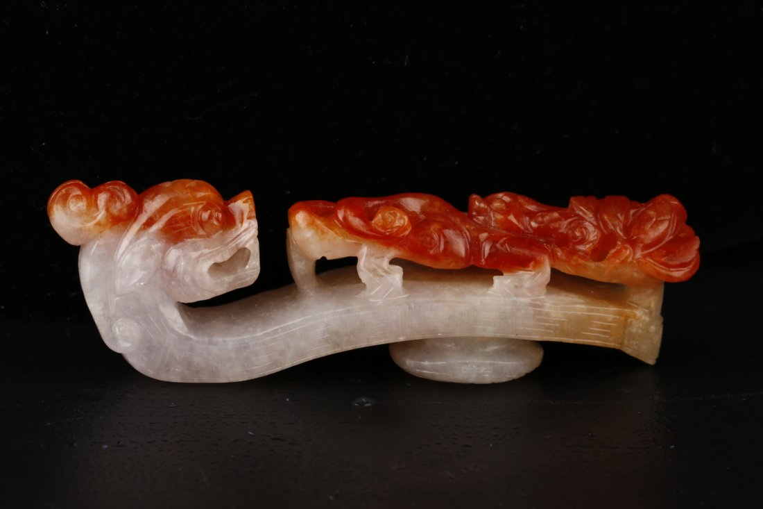Natural A Grade Jadeite Carving Piece. (1 of 10)
