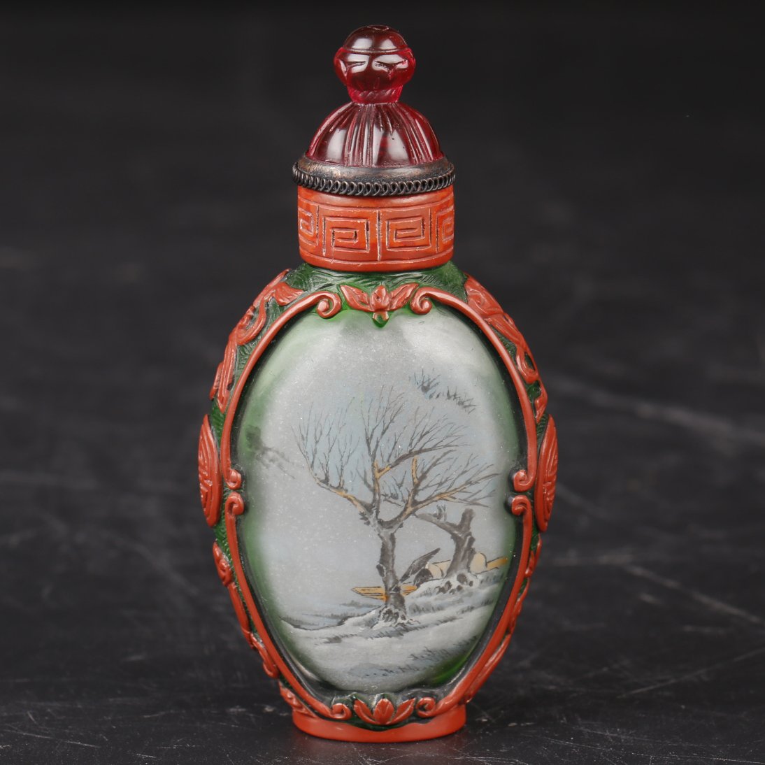 Peking Glass & Interior Painting Snuff Bottle. (1 of 10)
