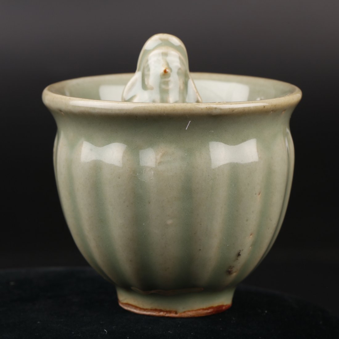 Caledon Glazed Carved Porcelain Cup. (1 of 9)