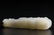 An Antique Hetian White Jade Carved Belt Buckle. - 2