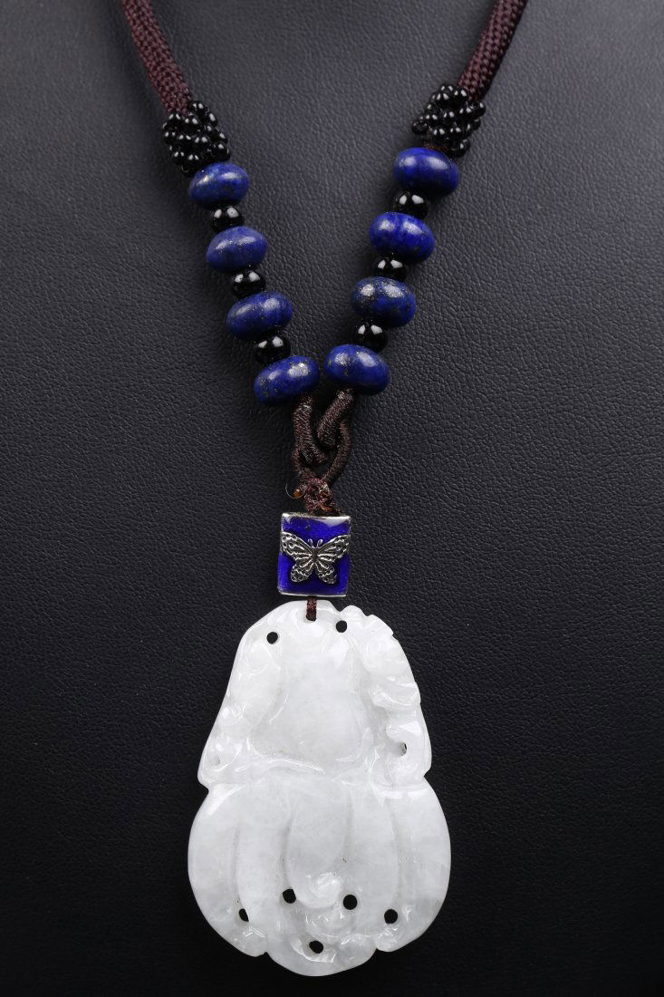 An A grade Jadeite Fingered Citron Pendant. (1 of 9)