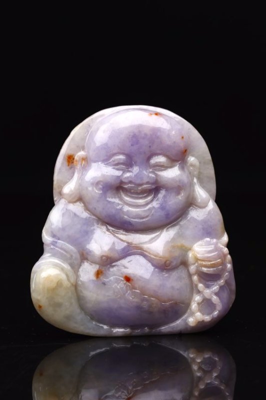 Natural Lavender Jadeite Carving Pendant. (1 of 8)