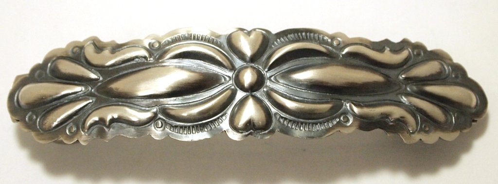Navajo Sterling Silver Hair Barrette - Tim Yazzie: Navajo Sterling Silver Hair Barrette - Tim Yazzie Measures 1 tall by 3-3/4" wide. Weight: 18.1g SKU: hb0061"