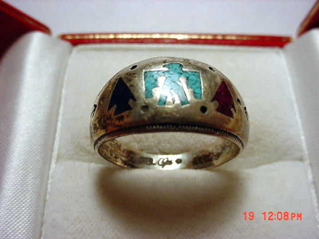 SIGNED NAVAJO STERLING RING: SIGNED NAVAJO STERLING RING
