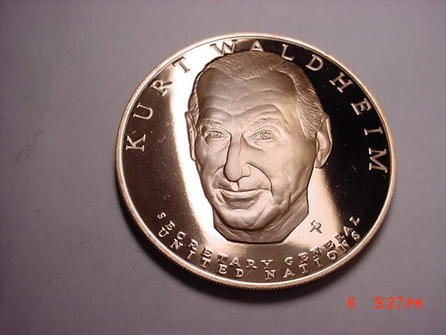 1974 KURT WALDHEIM UN MEDAL: 1974 KURT WALDHEIM UN MEDAL