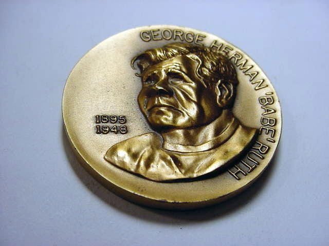 BABE RUTH BRONZE MEDAL UNC: BABE RUTH BRONZE MEDAL UNC