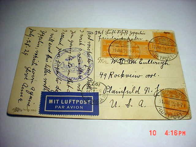 1929 GRAF ZEPPELIN AMERICA FLIGHT COVER: 1929 GRAF ZEPPELIN AMERICA FLIGHT COVER
