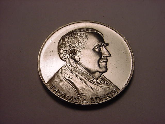 1947 THOMAS EDISON MEDAL GEM B.U.: 1947 THOMAS EDISON MEDAL GEM B.U.