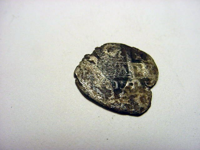 SPANISH COLONIAL SILVER REAL COB: SPANISH COLONIAL SILVER REAL COB