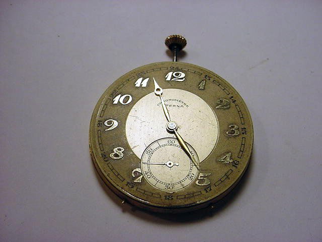 ETERNA CHRONOMETER POCKET WATCH MOVEMENT WORKS: ETERNA CHRONOMETER POCKET WATCH MOVEMENT WORKS
