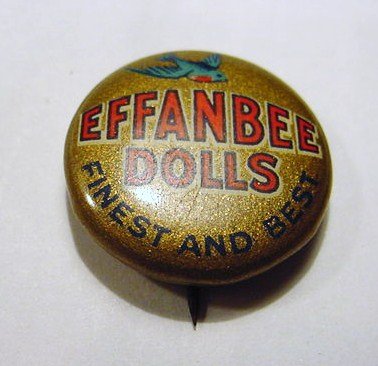 EFFANBEE DOLLS BUTTON: EFFANBEE DOLLS BUTTON
