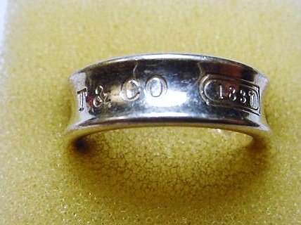 TIFFANY 1837 STERLING RING SIZE 8: TIFFANY 1837 STERLING RING SIZE 8