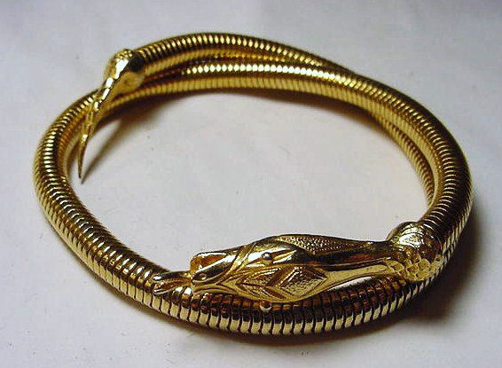 VINTAGE CORO UPPER ARM SNAKE BRACELET: VINTAGE CORO UPPER ARM SNAKE BRACELET