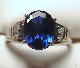 STERLING BLUESTONE RING SIZE 8: STERLING BLUESTONE RING SIZE 8