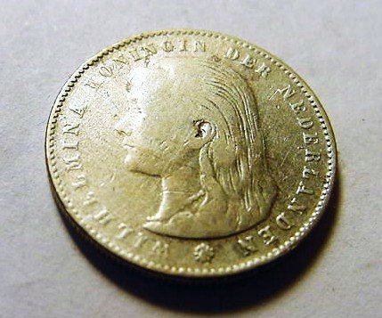 1897 NETHERLANDS 25 CENTS: 1897 NETHERLANDS 25 CENTS