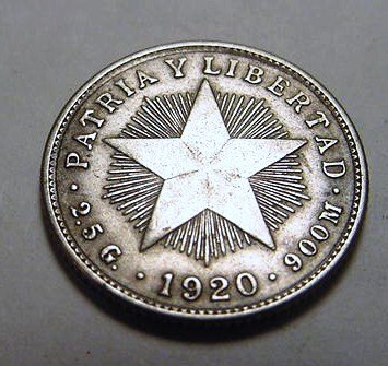 1920 CUBA 10 CENTAVOS: 1920 CUBA 10 CENTAVOS