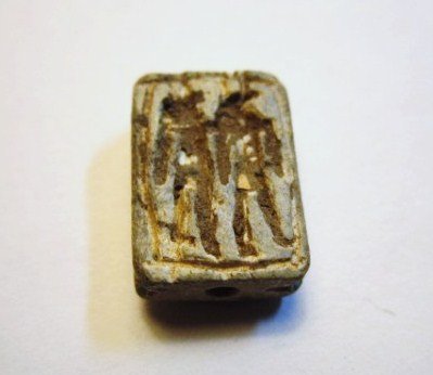 GENUINE ANCIENT EGYPTIAN CLAY BEAD: GENUINE ANCIENT EGYPTIAN CLAY BEAD