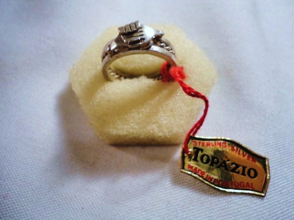 UNUSUAL STERLING RING FROM PORTUGAL: UNUSUAL STERLING RING FROM PORTUGAL