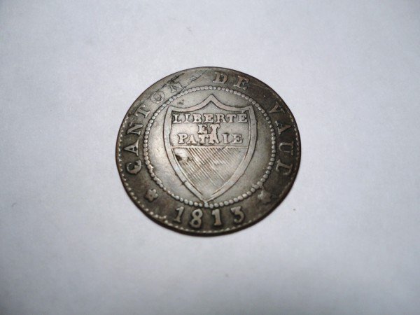 1813 SWISS 1/2 BATZ: 1813 SWISS 1/2 BATZ