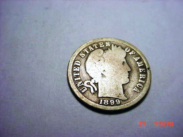 1899-O BARBER DIME: 1899-O BARBER DIME