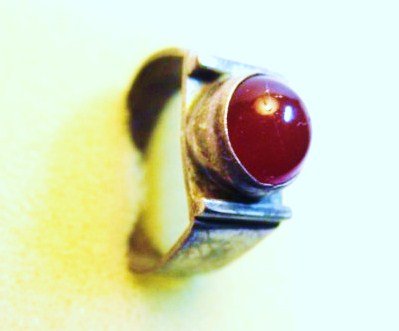 STERLING CARNELIAN RING: STERLING CARNELIAN RING