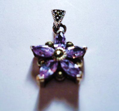 STERLING AMETHYST PENDANT: STERLING AMETHYST PENDANT