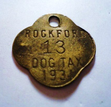 1931 ROCKFORD DOG TAG: 1931 ROCKFORD DOG TAG