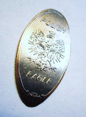 POLISH EAGLE ELONGATED DIME: POLISH EAGLE ELONGATED DIME