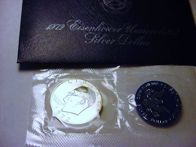 1972-S SILVER EISENHOWER GEM B.U.: 1972-S SILVER EISENHOWER GEM B.U.