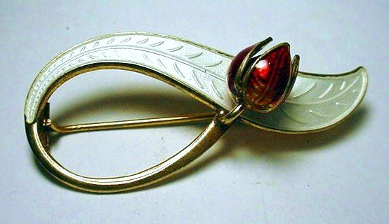 NORWAY STERLING ENAMEL PIN: NORWAY STERLING ENAMEL PIN