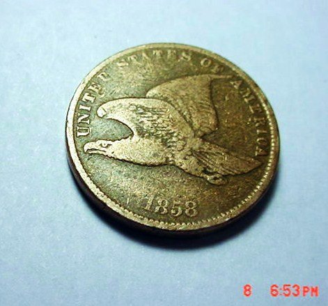 1858 FLYING EAGLE CENT: 1858 FLYING EAGLE CENT
