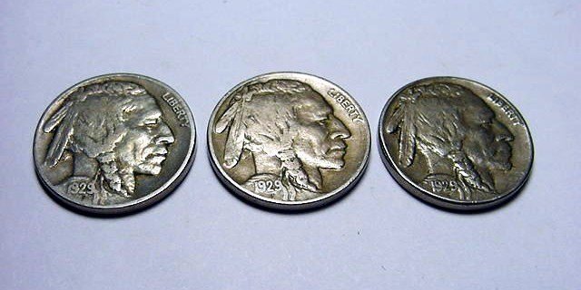 1929, 1929-D, 1929-S BUFFALO NICKELS: 1929, 1929-D, 1929-S BUFFALO NICKELS