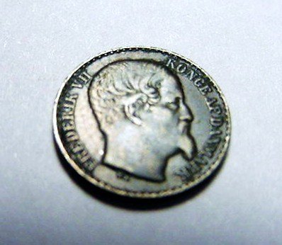 1859 DANISH WEST INDIES 3 CENTS: 1859 DANISH WEST INDIES 3 CENTS