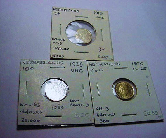 [3] DUTCH SILVER COINS: [3] DUTCH SILVER COINS