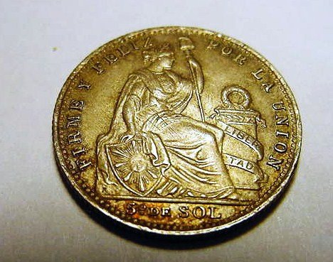 1916 PERU 1/5 SOL: 1916 PERU 1/5 SOL