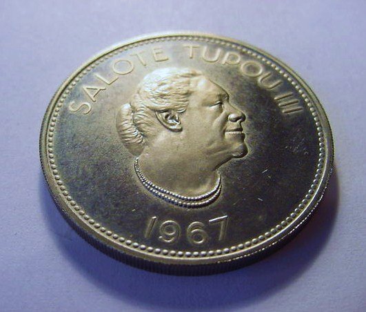 1967 TONGA 50 SENITI PROOF: 1967 TONGA 50 SENITI PROOF