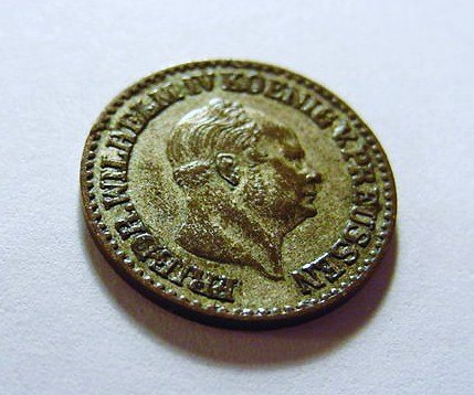 1855 PRUSSIA 1 SILVER GROSCHEN: 1855 PRUSSIA 1 SILVER GROSCHEN