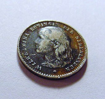 1897 NETHERLANDS 10 CENTS: 1897 NETHERLANDS 10 CENTS