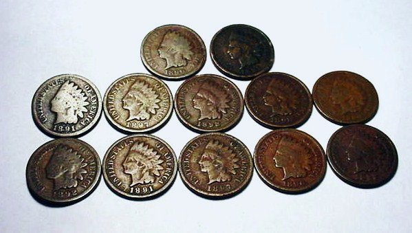 [12] INDIAN CENTS: [12] INDIAN CENTS