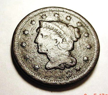 1849 LARGE CENT: 1849 LARGE CENT