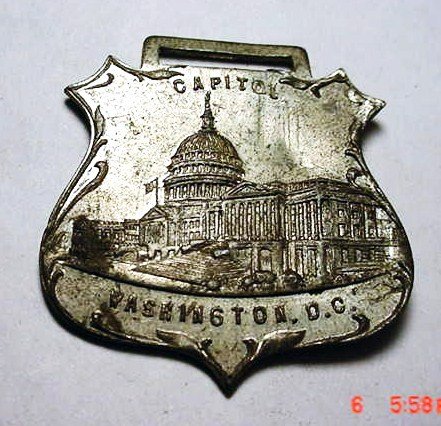 VINTAGE WASHINGTON D.C. WATCH FOB: VINTAGE WASHINGTON D.C. WATCH FOB
